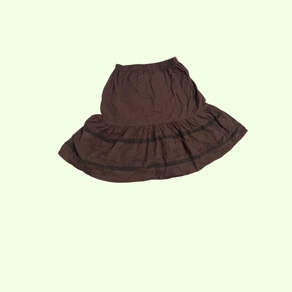 Merona Chocolate Brown Midi Skirt